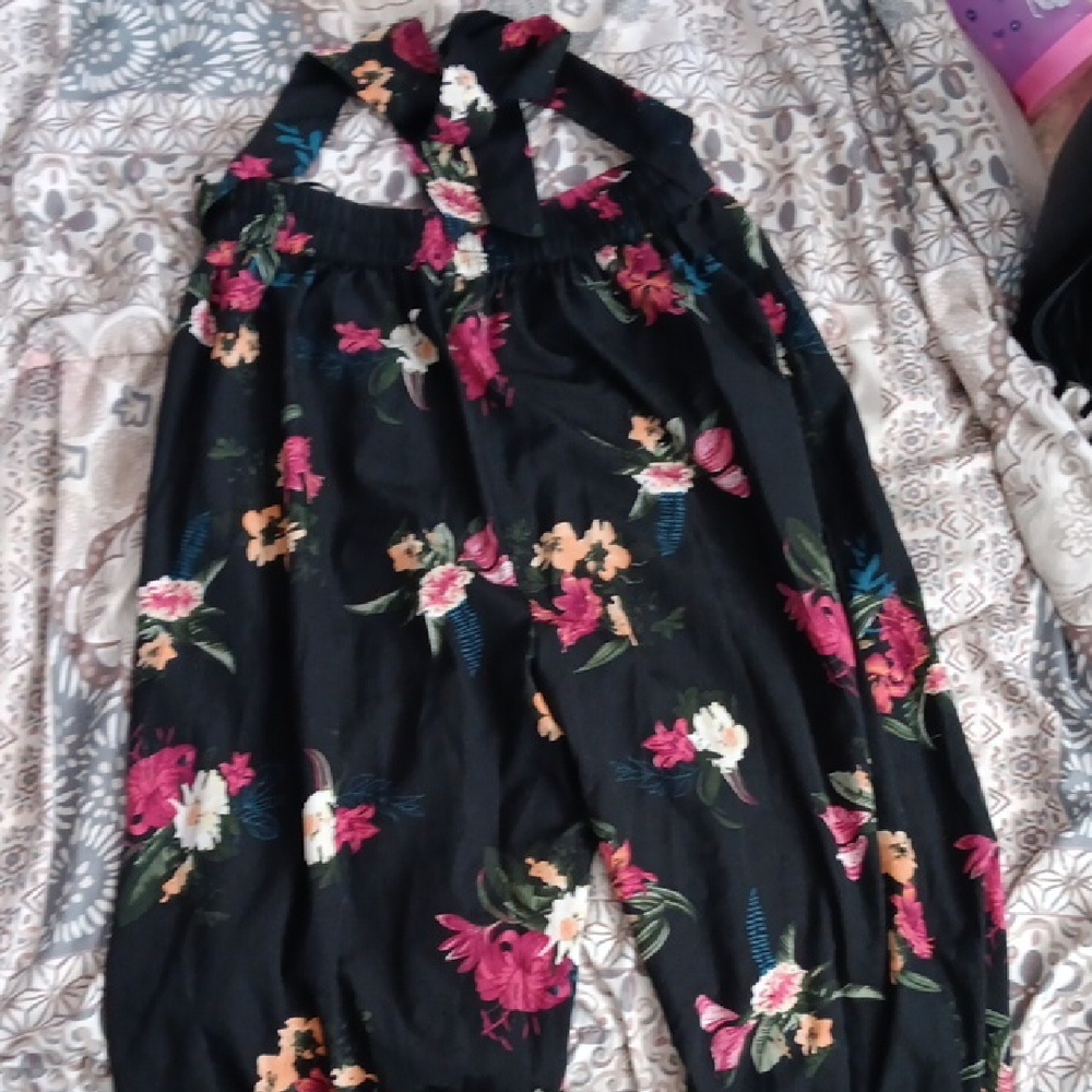 Floral Halter Jumpsuit